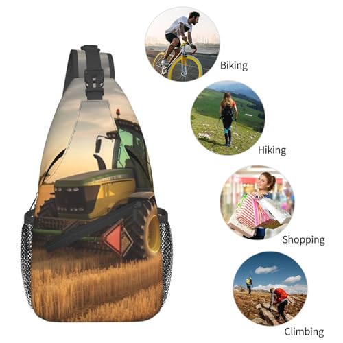Bolso Cruzado para Hombre Mochila de Pecho Diagonal miniatura 6