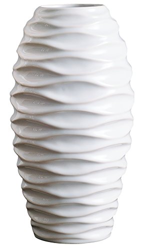 Jusalpha 11.6 Inches Ceramic Vase, Ideal Gift for Weddings, Party, Home Decor, Office