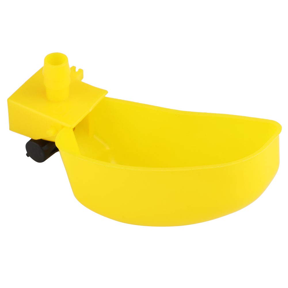 12 Piezas de Bebedero de Codorniz, Amarillo Pp Palomas Codornices Bebedero Alimentador Automático de Agua para Beber Taza Cuenco para Aves de Corral Sistema de Riego de Aves Herramientas Agrícolas