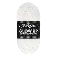 Scheepjes - Scheepjes Glow Up 1001 Luminescent White (105m) Leicht und Langlebig Garn - 1x50g