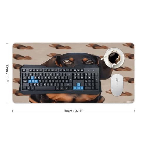 Mouse Pad grande de goma antiderrapante para escritorio miniatura 2