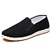 OLDSAN Vieux Pékin Chinois Traditionnel Tissu Kung Fu Chaussures Bruce Lee Chinois Tai Chi Chaussures Toile Chaussures Semelle en Caoutchouc Noir 43