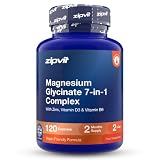 Zipvit Magnesium Glycinate 7 in 1 Complex 1800mg - 120 Capsules