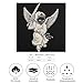 Cherub Sword Skull Mask Silk Like Head Scarf for Women Bandana for Hair Wrapping Fashion Accessory Square Hair Scarves 18