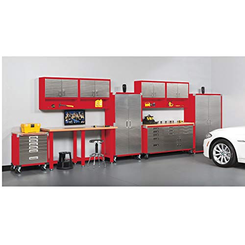 image for Seville Classics UltraHD Heavy Duty Rolling Cabinet Workbench Table w/