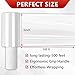 1 Pack Stretch Wrap Film with Handle, 5 Inch x 492 Ft Industrial Strength Hand Stretch Wrap, Heavy Duty Self Adhering Plastic Pallet Shrink Film for Packing Moving and Storage, Clear
