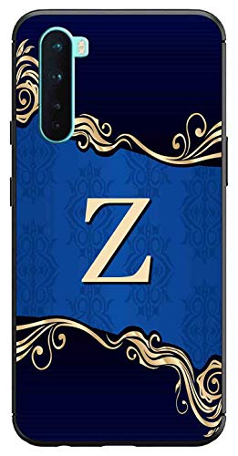 Image of Amazon Brand - Solimo Designer Blue Pattern Alphabet-Z Printed Soft & Flexible Hybrid Back Case Mobile Cover for OnePlus Nord