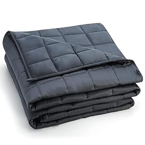 yescool Cooling Weighted Blankets, Soft Heavy Blankets for Adults and Teens Sleeping, Cool Breathable Blanket for All…