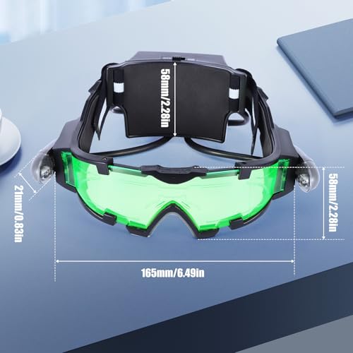 Allomn LED-GLASS Spy Night Vision Goggles With Flip-Out, Adjustable Kids Led Night Green Lens Glasses thumb #5