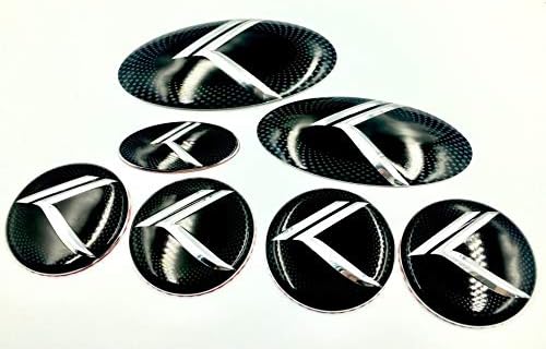 Full Package 7pc Vintage K Metal Skin Emblem Badge Overlay for Optima 2016-2020 Cover & Protect OEM Badges in Seconds! Easy Install