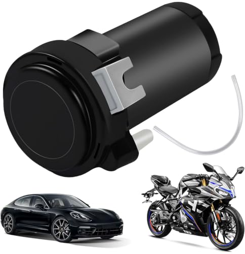 MaxAwe Compresor de aire de 12 V 150 dB, motor de coche, minibomba de aire para bocina de aire universal, negro cromado con cable de cobre para coches, camiones, barcos, motocicletas