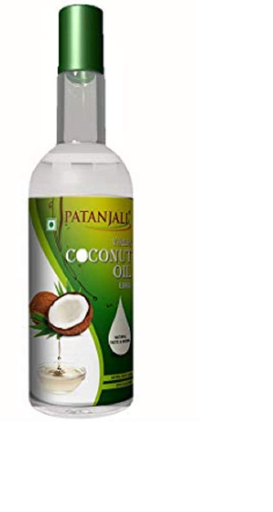 Patanjali Aceite de coco virgen, paquete de 2 (2 x 500 ml)