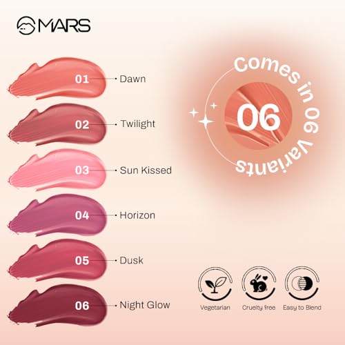 MARS Liquid Blush Hour | Dewy-Matte Finish | Highly Pigmented | Lightweight & Long-Lasting Formula | Effortless Application (12 ml) (03-SUNKISSED) - Image 4