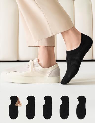 Women No Show Socks Non Slip Low Cut Invisible Liner Cotton Thin Lightweight Casual Athletic Boat Soft Comfort Sock Size 5~11