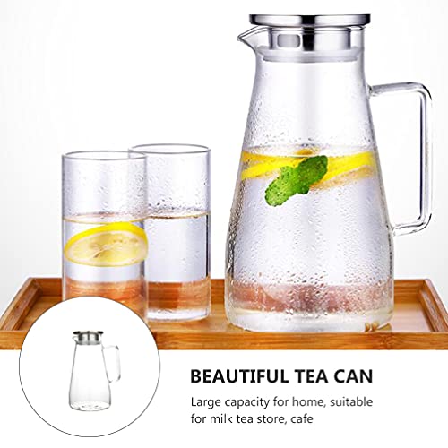 Garrafa De Água Fria Garrafas De Água Transparentes Claro Jarro Com Tampa Chaleira De Aquecedor De Á