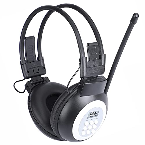Portable FM Radio Headphones Ear Muffs with Best Reception, Battery Operated Personal Wireless Headset FM Radio Receiver for Walking, Jogging, Outdoor (Battery not Included)