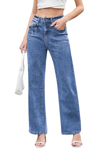 Best Boots to Wear with Straight Leg Jeans: Your Ultimate Guide 15 Dimur Women's Jeans High Waisted Wide Leg Stretch Denim Pants Elegant Straight Fit Jeans for Women Trendy 2025 Fall Sky Blue