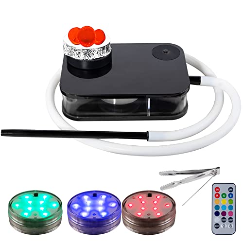Acrylic Hookah Set, Portable Hookah Box Book Hookah Complete Set Incl