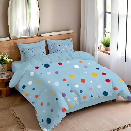 Housse de couette 220x240 bleu clair pour chambre parentale