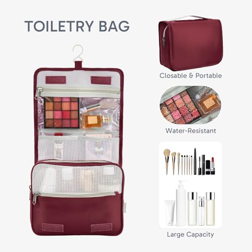 Image of OlarHike Packing Cubes for Travel,10 Set,Burgundy