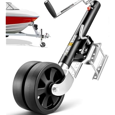 Beach Wheel Trailer Jack - Heavy-Duty Bolt-On Swivel Jack, Beach - View #9