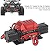 RC Car Winch, Professional Aluminium Alloy High Simulation RC Climbing Car Dual Motor Power Winch for Cars(Pure Black)