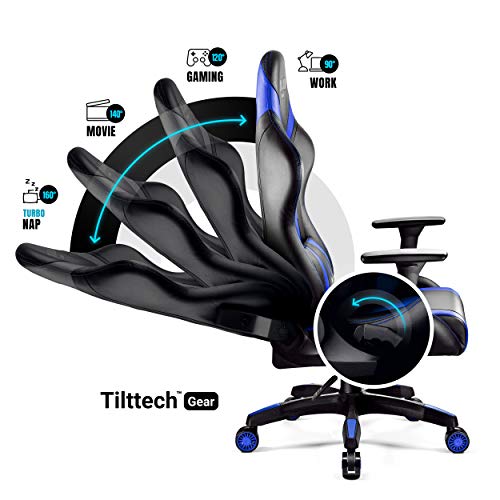 Diablo-X-Horn-Silla-Gaming-Oficina-Gamer-Apoyabrazos-3D-Cojin-Ajustable-Diseno-Ergonomico-Cuero-Sintetico-Funcion-de-Inclinacion-Negro-Azul-Normal