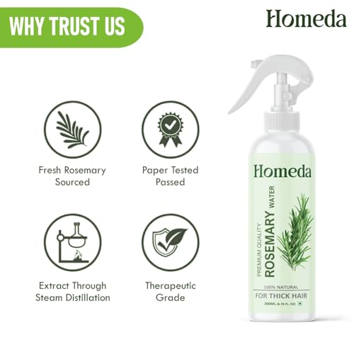 Image of Rosemary Water Spray for Hair Growth (6.8 fl oz) Romero Para el Cabello Tonico de | Rosemary Hydrosol Tonic | Scalp Spray Root Enhancer & Locs (200ml) - Natural, Sulfate, Paraben Free