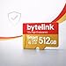 Bytelink Smart Card TF Memory Card 512GB / 1TB / 2TB | Class 10 | Up to 95 MB/s | Reliable Storage for Everyday Use and Full HD Video (512, GB)