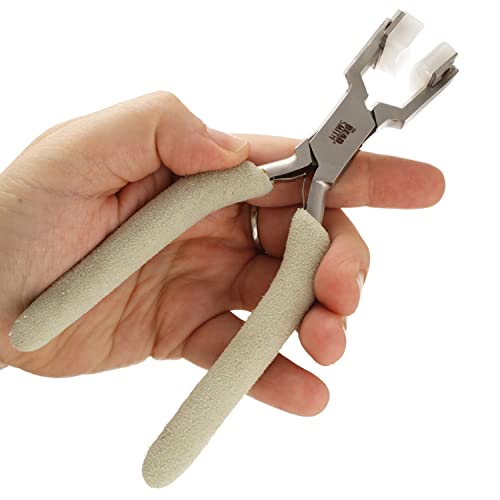 The Beadsmith Nylon Jaw Bracelet Bending Pliers, 6.25 inches (159mm), Comfort Grip Handle with Double-leaf Spring - Image 4