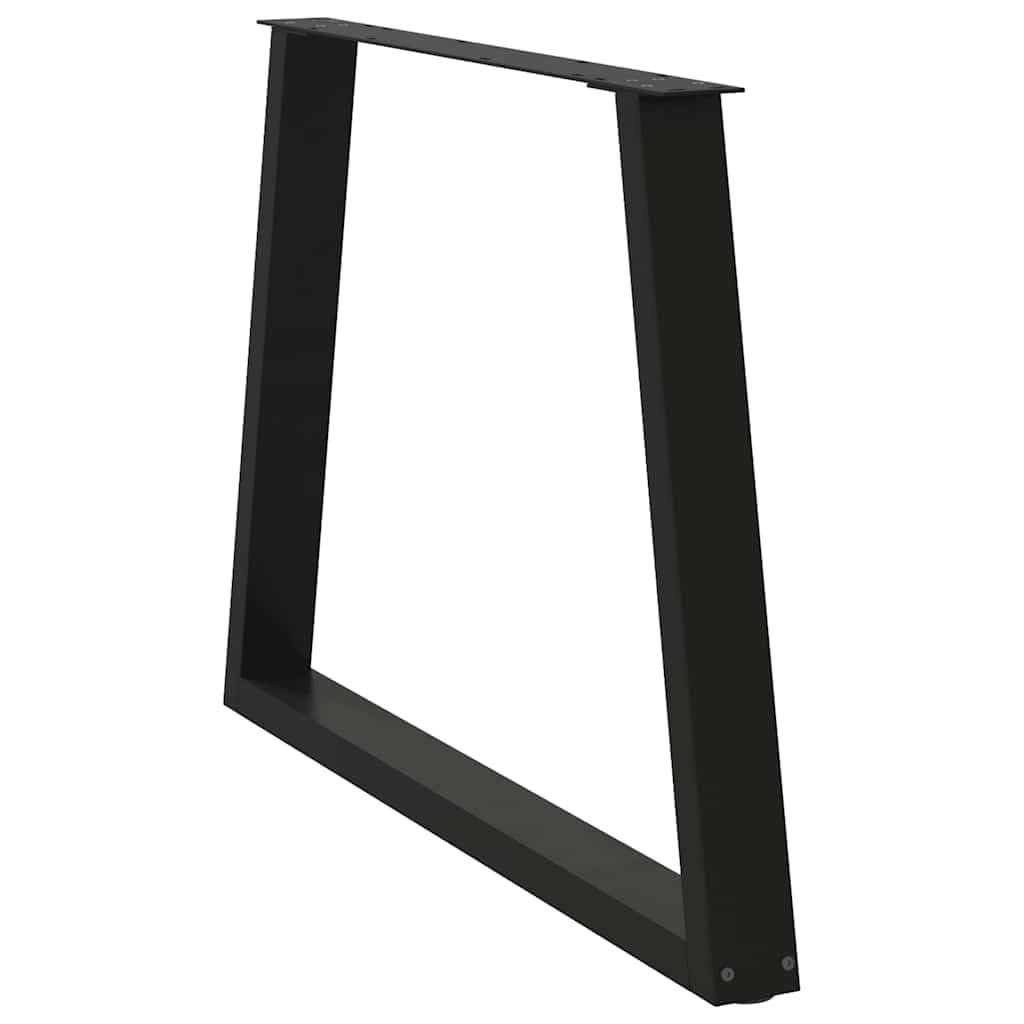 Lot de 3 pieds de table à manger en forme de V - Noir - 100 x 72-73 cm - En acier - Pieds de table réglables pour table à manger, bureau, table de cuisine et de travail, cadre robuste