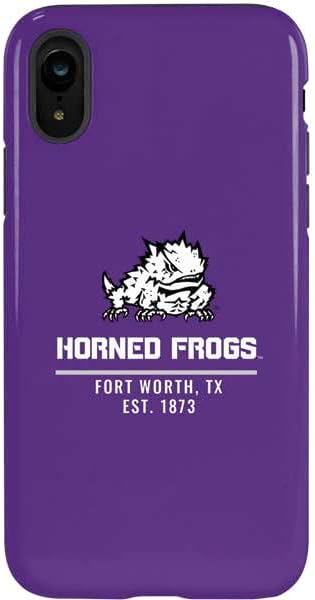 Skinit Pro Phone Case Compatible with iPhone XR - Officially Licensed Texas Christian University TCU Horned Frogs Logo Design