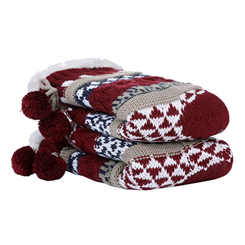 Image of Chassic Sherpa Lined Slipper Socks for Women, Non-Slip Cozy Winter House Socks, Soft Fuzzy Socks, Gifts for Women & Ladies Stocking Stuffers
