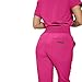 Monarch Uniforms Womens Jogger Scrubs Ribbed Jogger Scrub Pants for Women-(HOT Pink)-XS