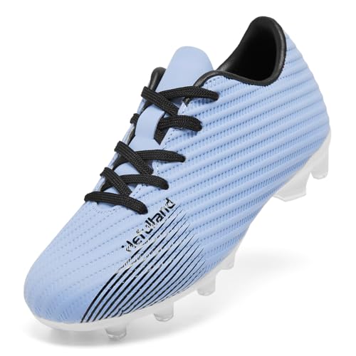 Boys Girls Soccer Cleats Youth Firm Groud Soccer Shoes Athletic Outdoor Training Football Cleats for Little/Big Kids