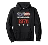 Photo Gallery awesome since 1976 vintage usa flag classic novembre 1976 felpa con cappuccio Photo Gallery awesome since 1976 vintage usa flag classic novembre 1976 felpa con cappuccio