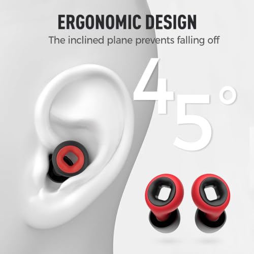 Image of Motorcycle Ear Plugs Wind Noise,45db Moto Earplugs Riding,Motorcycle Hearing Protection,Reusable Wind Noise Cancelling Earplug for Motorbike,Touring,Racing,Riding,Sleep,Concerts (White)