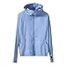 Girls Rash Guard Long Sleeve Athletic Shirts for Girls SPF UV Shirts Cooling UPF 50+ Sun Protection Hoodie Jackets Summer Going Out Clothes 01# Blue 12 Years