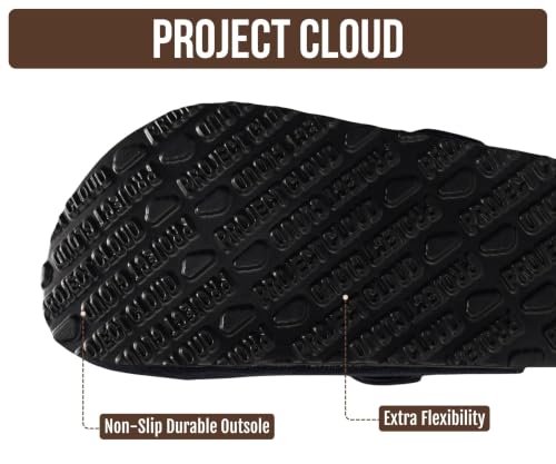 Image of Project Cloud 100% Genuine Leather Footbed Clogs for Women - Memory Foam Arch Support Slippers for Women - Trendy Slip-ons Women's Mules & Clogs Sandals