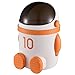 Alipis Small Trash can Astronaut Trash Can Kawaii Trash Bin with Lid Cute Wastebasket Waste Paper Bucket for Boy Girl Nursery Room Home Cartoon Spaceman Decor Cute Trash can