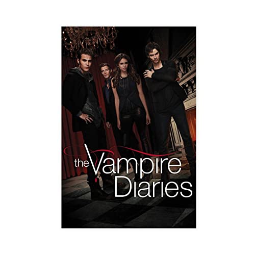 MJKO Poster The Vampire Diaries 12 sur toile - Décoration murale - Pour salon, chambre à coucher - Style sans cadre - 30 x 45 cm