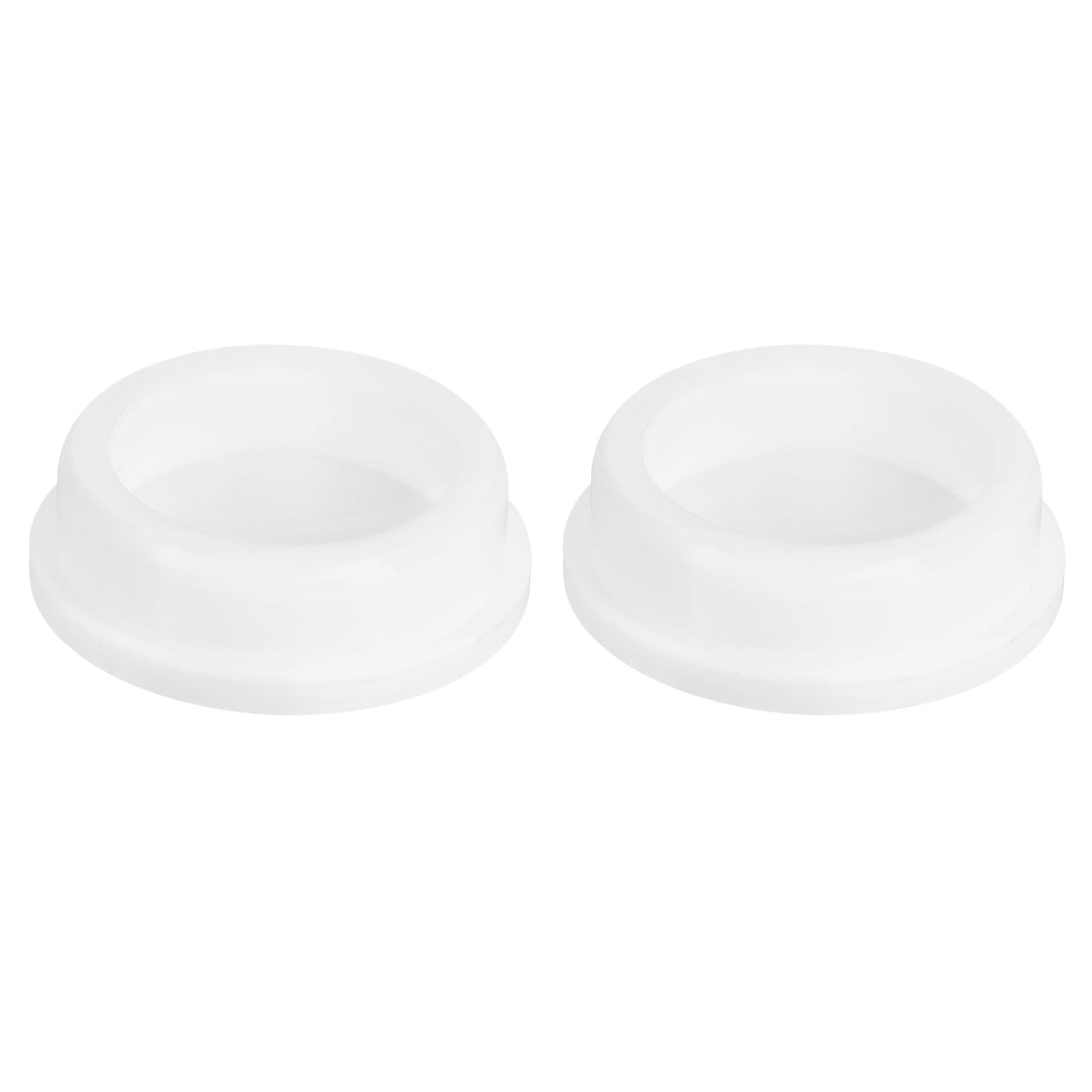 uxcell 2Pcs White Plug Holes, Waterproof Rubber Button Plug for 49mm / 1.93" Hole