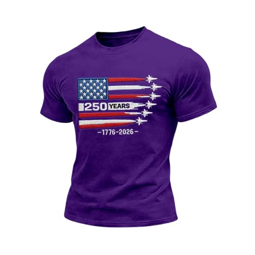 Duohropke Camisetas para hombre Fitness Tops Vintage Estampado Manga Corta Camisetas de Manga Corta Color Unicolor Camiseta de Entrenamiento Ligera Camiseta Básica de Manga Corta Cómoda Tops Casual