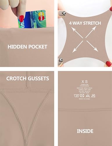 Image of BUBBLELIME 29 inch /31 inch /33 inch /35 inch /37 inch 3 Styles Women's High Waist Bootcut Yoga Pants Basic /Side Pockets Tummy Control Workout Flared