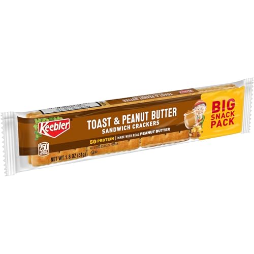 Keebler Toast & Peanut Butter Sandwich Crackers Snack Pack, 1.8 Oz (12-Pack) - image 5