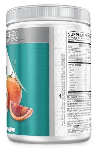 Image of Xtend EAA + BCAA Powder for Muscle Recovery & Lean Muscle Growth, 9 Essential Amino Acids for Intra Workout or Post Workout Recovery, 10g EAAs Per 2 Servings, Blood Orange 40 Servings (Pack of 2)