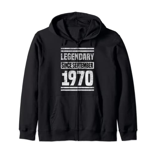 Nacidos en 1970 Septiembre Regalo Cumpleaños 50 años Hombre Sudadera con Capucha