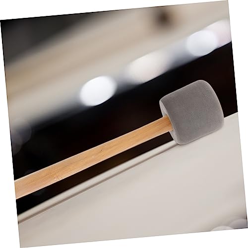 4 piezas de baquetas para bombo con mango de madera, mallets para instrumentos de percusión para estudiantes y profesionales miniatura 5