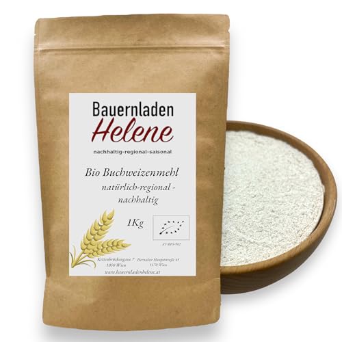 Bio Buchweizenmehl aus nachhaltigem Anbau - 1 kg, hochwertiges Bio-Mehl, vielseitig verwendbar, reich an Nährstoffen