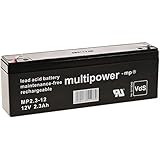 Powery Powery Batería Plomo (multipower) MP2,3-12 reemplazo de MP2,2-12 VDS